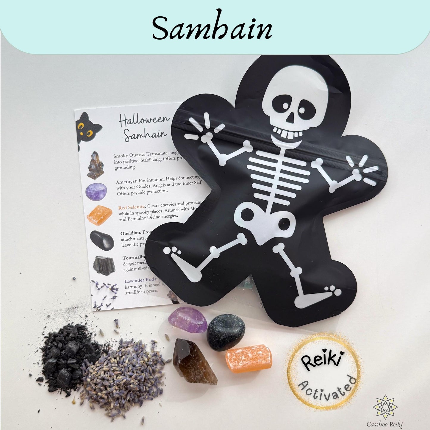 Halloween Crystal Bag | Samhain Crystals | Fun Witchy Gift