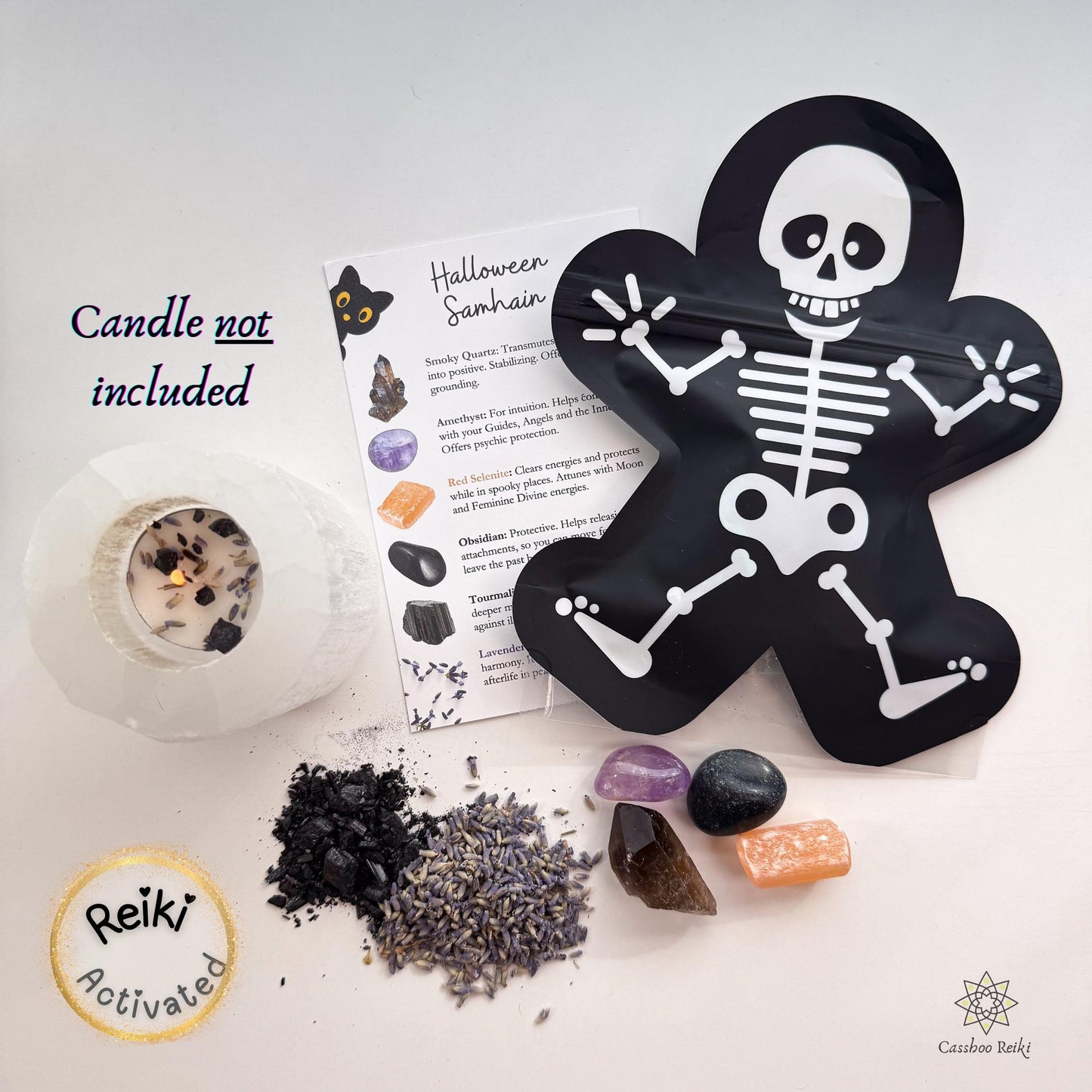 Halloween Crystal Bag | Samhain Crystals | Fun Witchy Gift