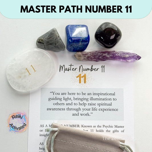 Master Path Number 11 Crystal Set | Angel Number 11 Stones