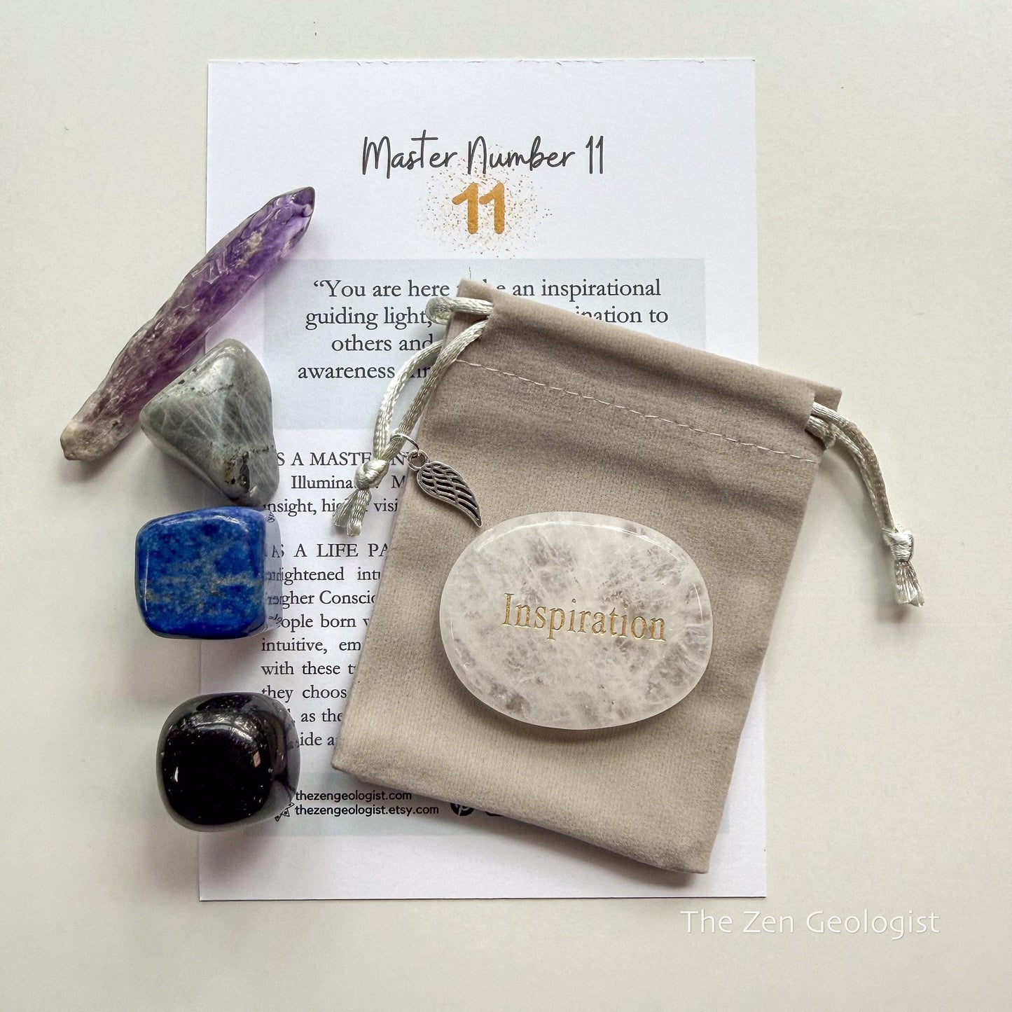 Master Path Number 11 Crystal Set | Angel Number 11 Stones