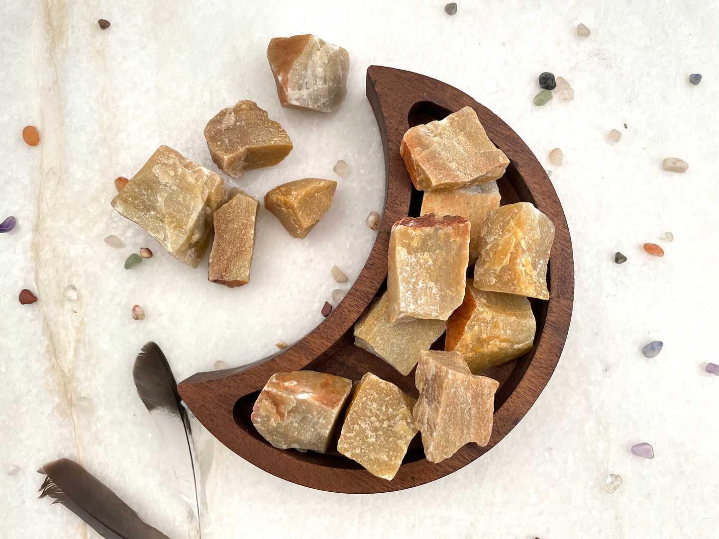 Yellow Aventurine, Tumbled or Rough | Solar Plexus Chakra Crystal