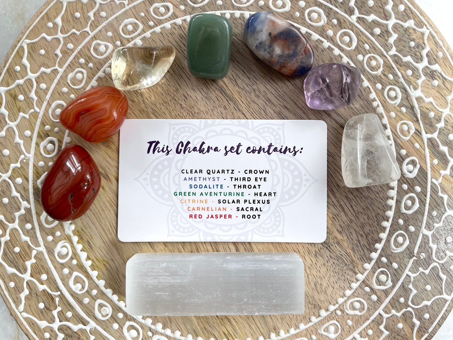 Energy Healing Set | Tumbled Chakra Stones & Recorded Meditation | Chakra Healing Combo | Reiki Crystals