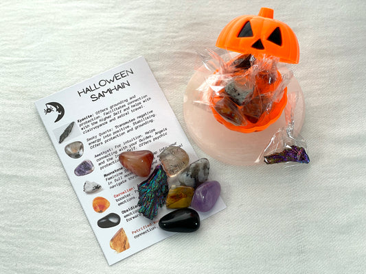 Halloween / Samhain Crystal Set. Reiki Infused
