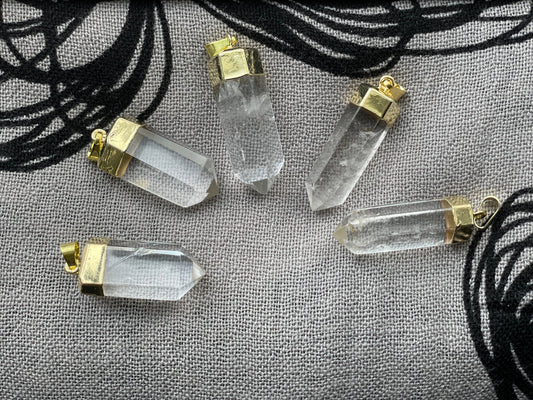 Clear Quartz point pendant