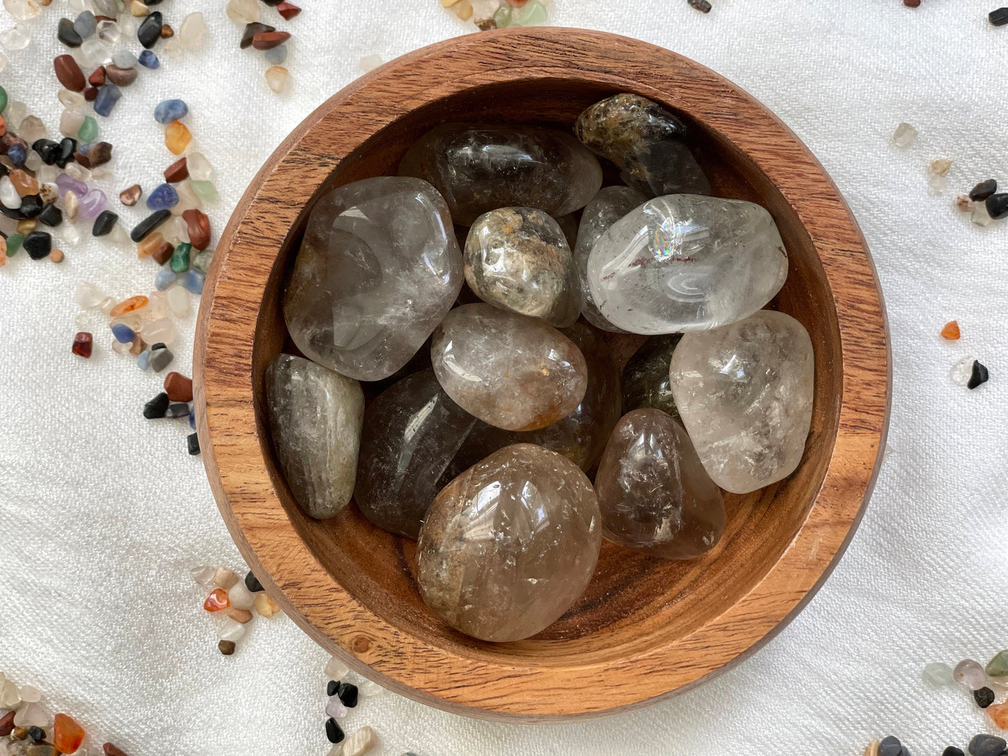 Lodolite, Shaman Quartz. Tumbled