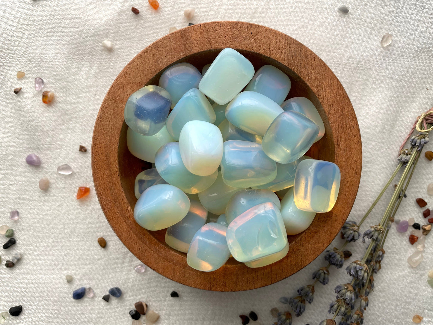 Opalite, Tumbled or Rough | Synthetic White Opal