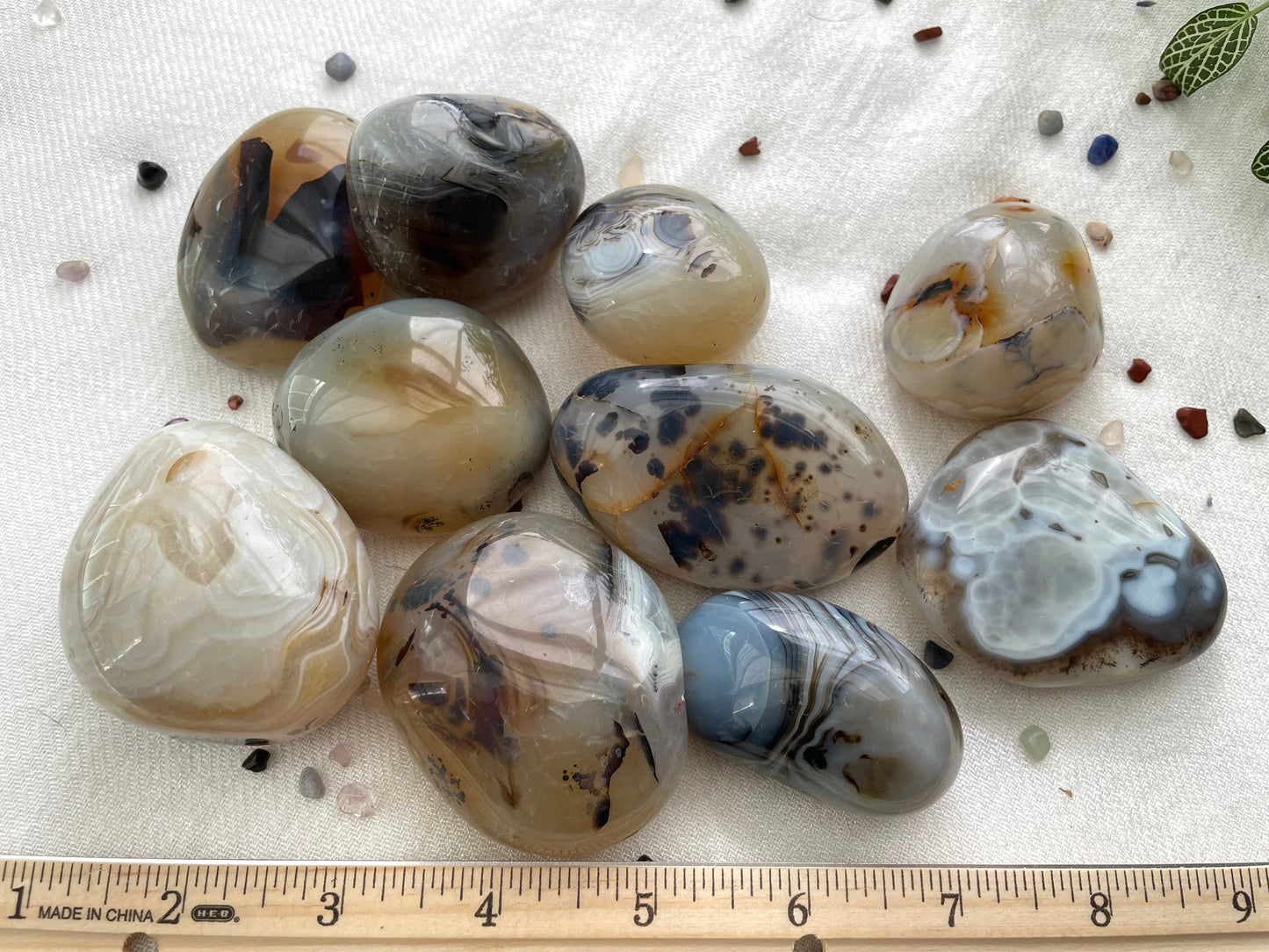 Large Dendritic Agate Cobble. Palm Stone