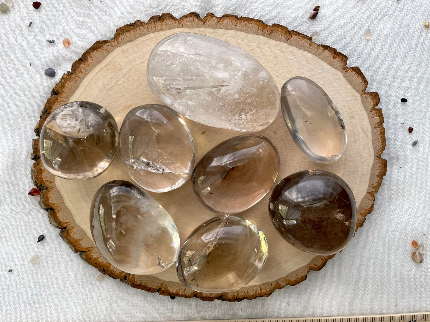 Smoky Quartz Palm Stone