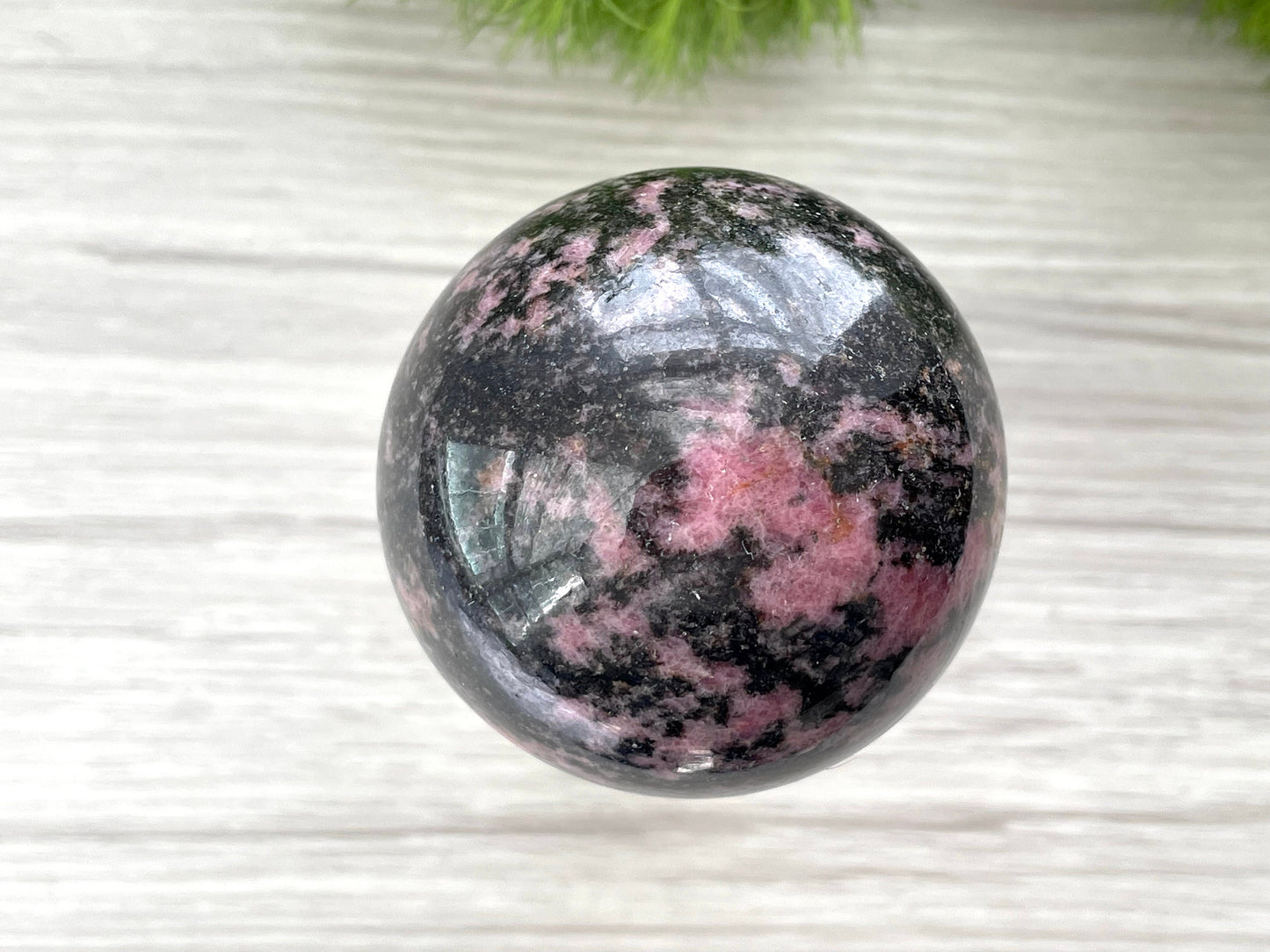 Rhodonite Sphere. Reiki Infused.