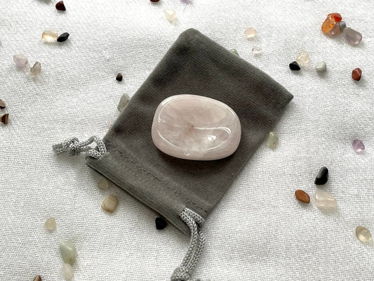 Worry Stone. Rose Quartz