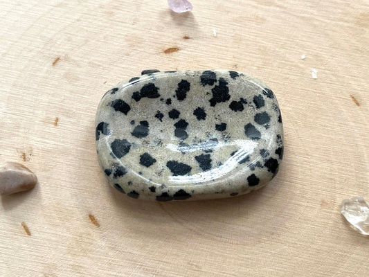Dalmatian Jasper Worry Stone | Crystal for the Inner Child