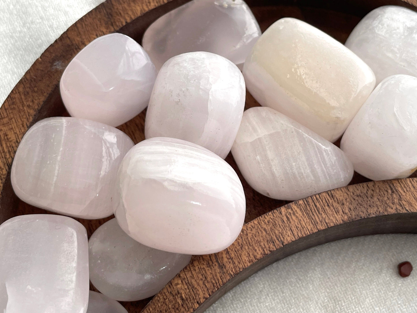 Mangano Calcite, tumbled | Manganoan Calcite | "The Reiki Stone"