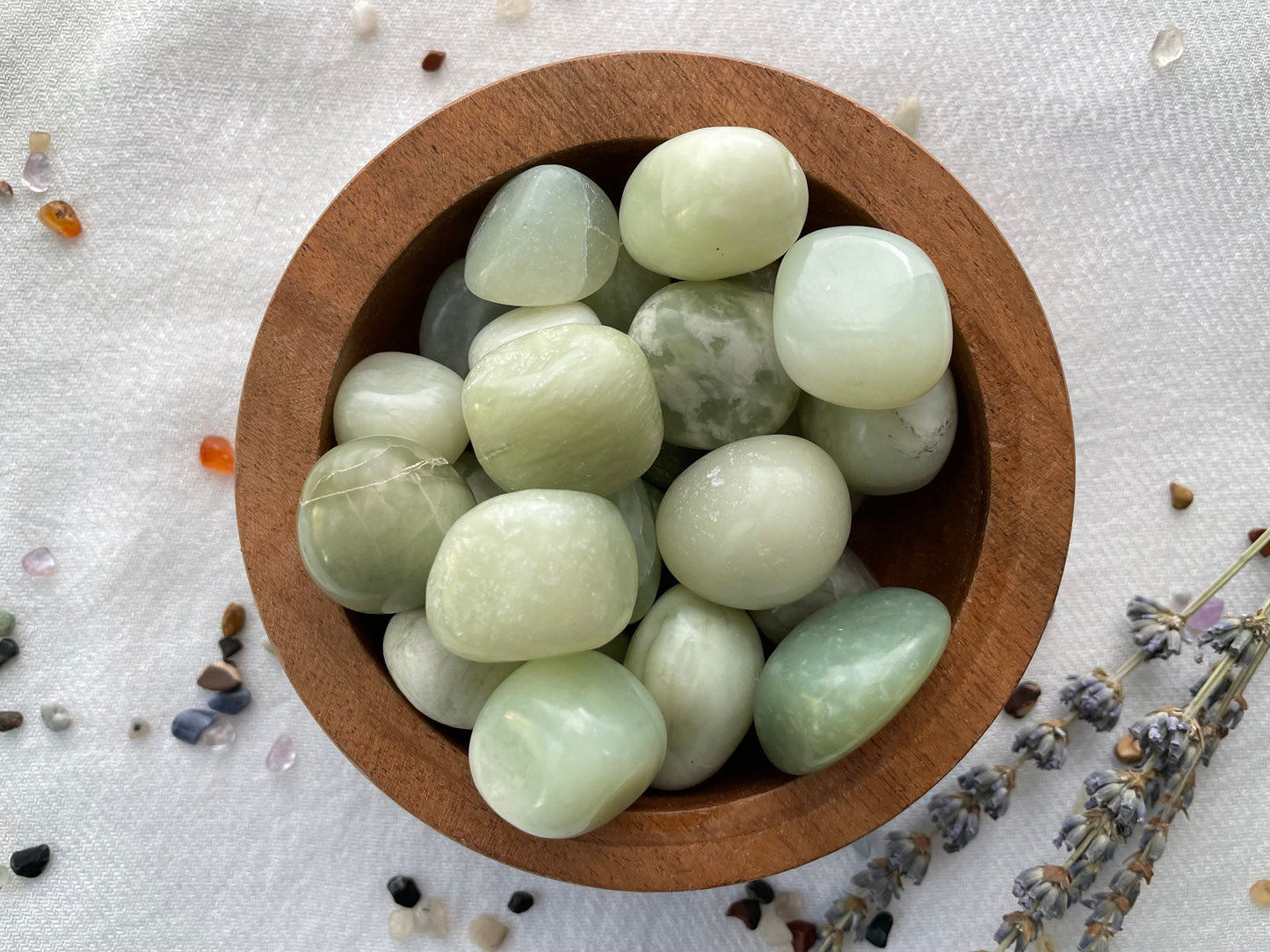 Jade, tumbled