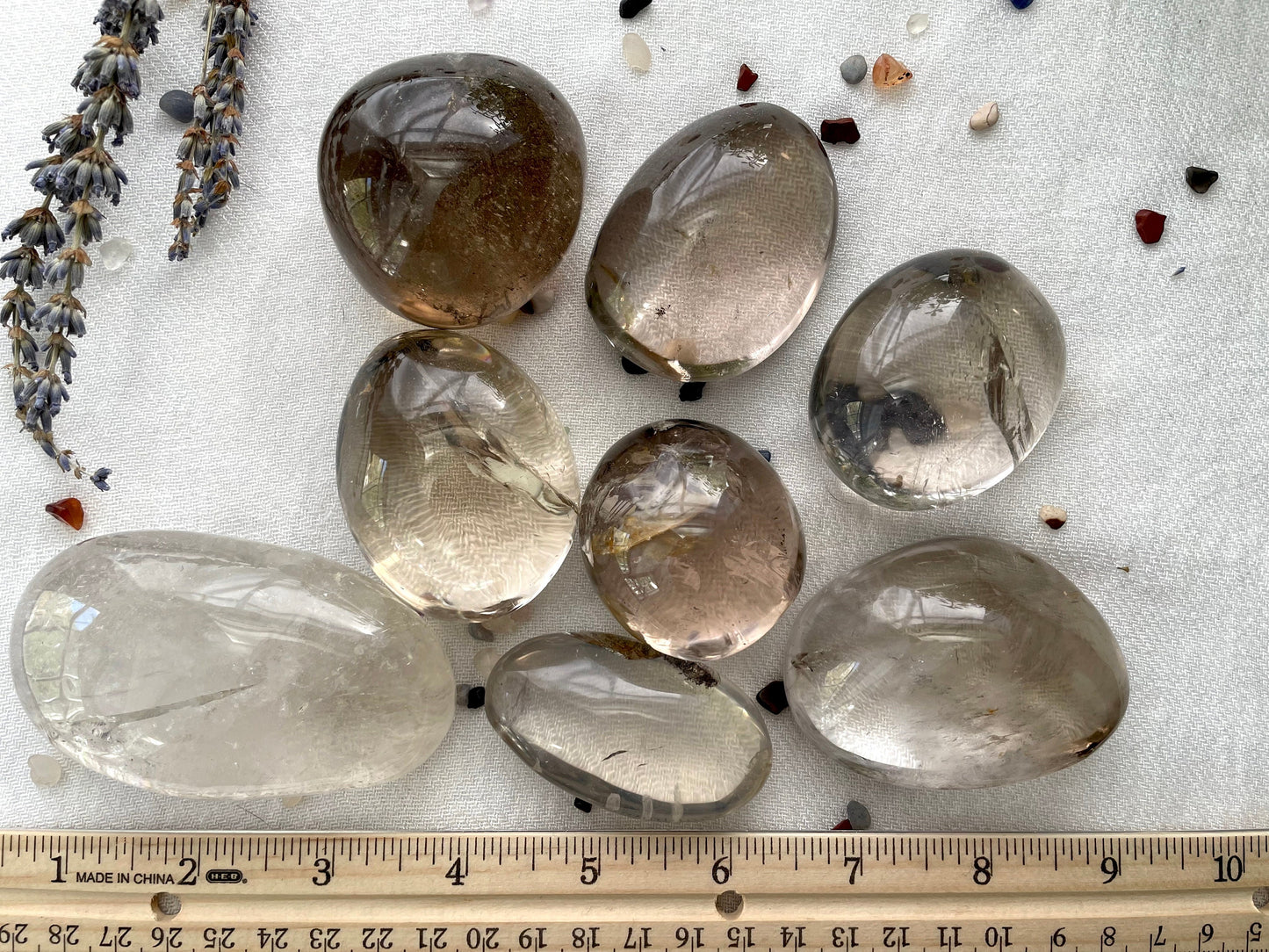 Smoky Quartz Palm Stone