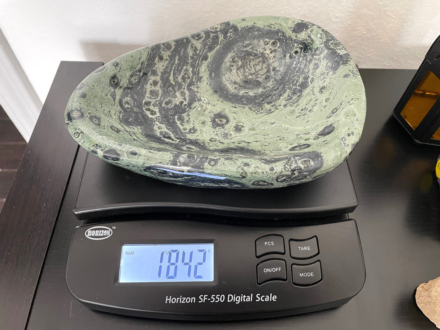 Kambaba Jasper Bowl, 1.8 Kg. Reiki Infused