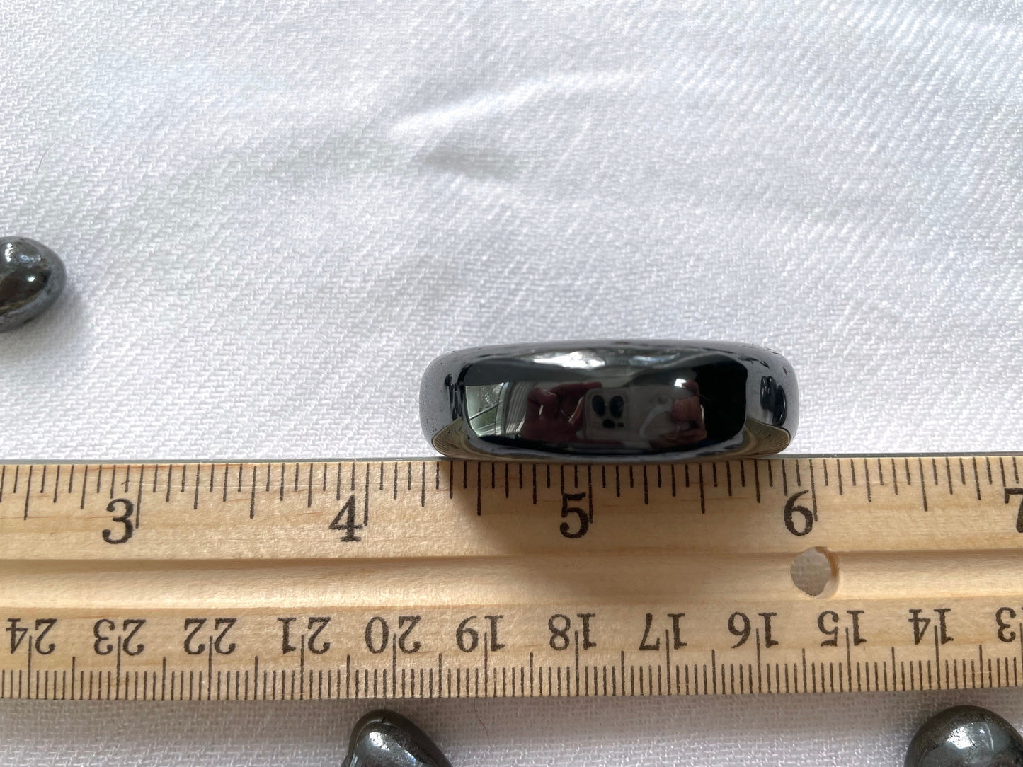 Magnetite Palm Stone | Magnetic Hematite Pocket Stone | Crystal for Grounding and Protection