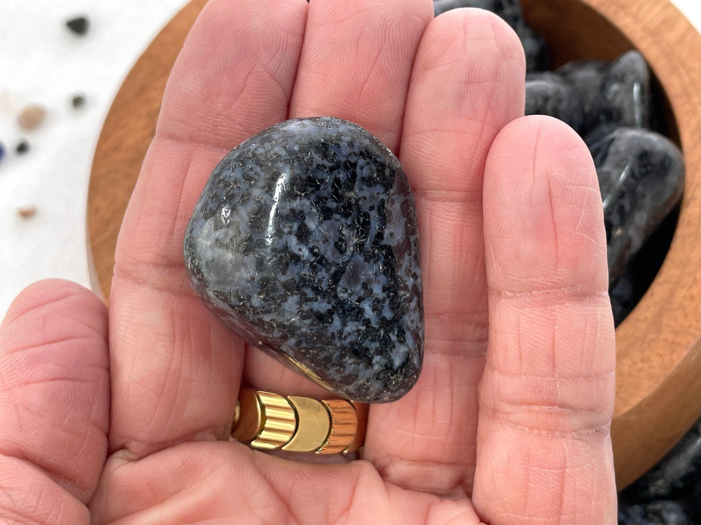 Indigo Gabbro | Mystical Merlinite | Crystal for Psychic Development and Manifestation