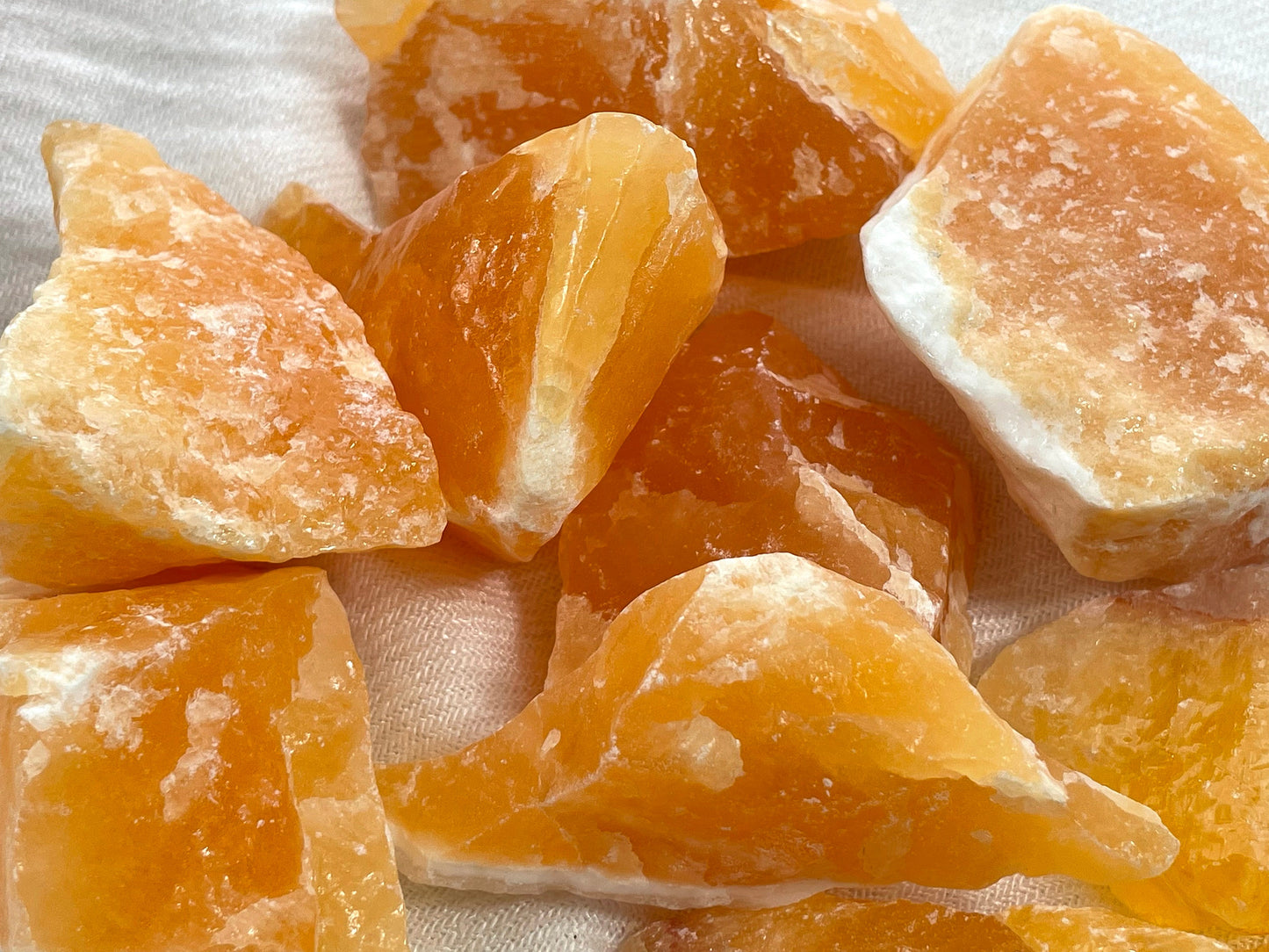 Orange Calcite Rough | Leo Zodiac Crystal | Crystal for Positivity against Gloomy, Negative People | Energy Vampires