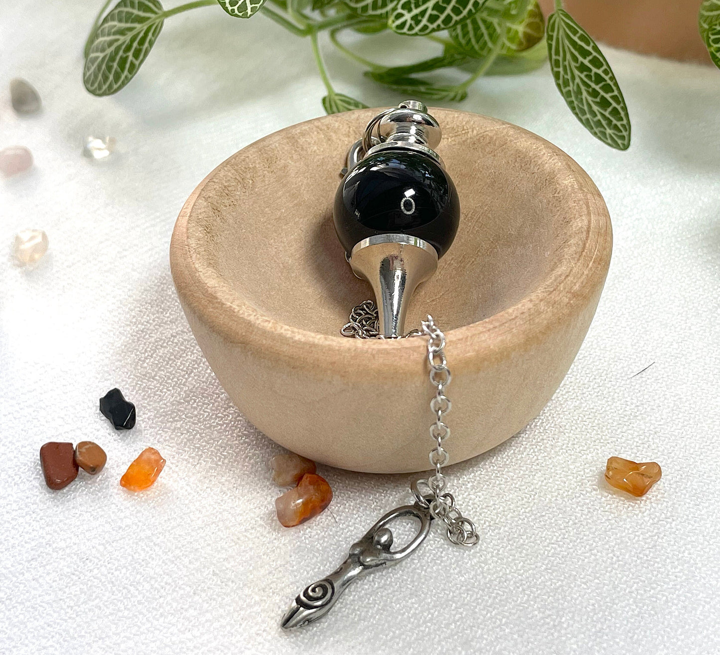 Goddess Pendulum in Black Onyx