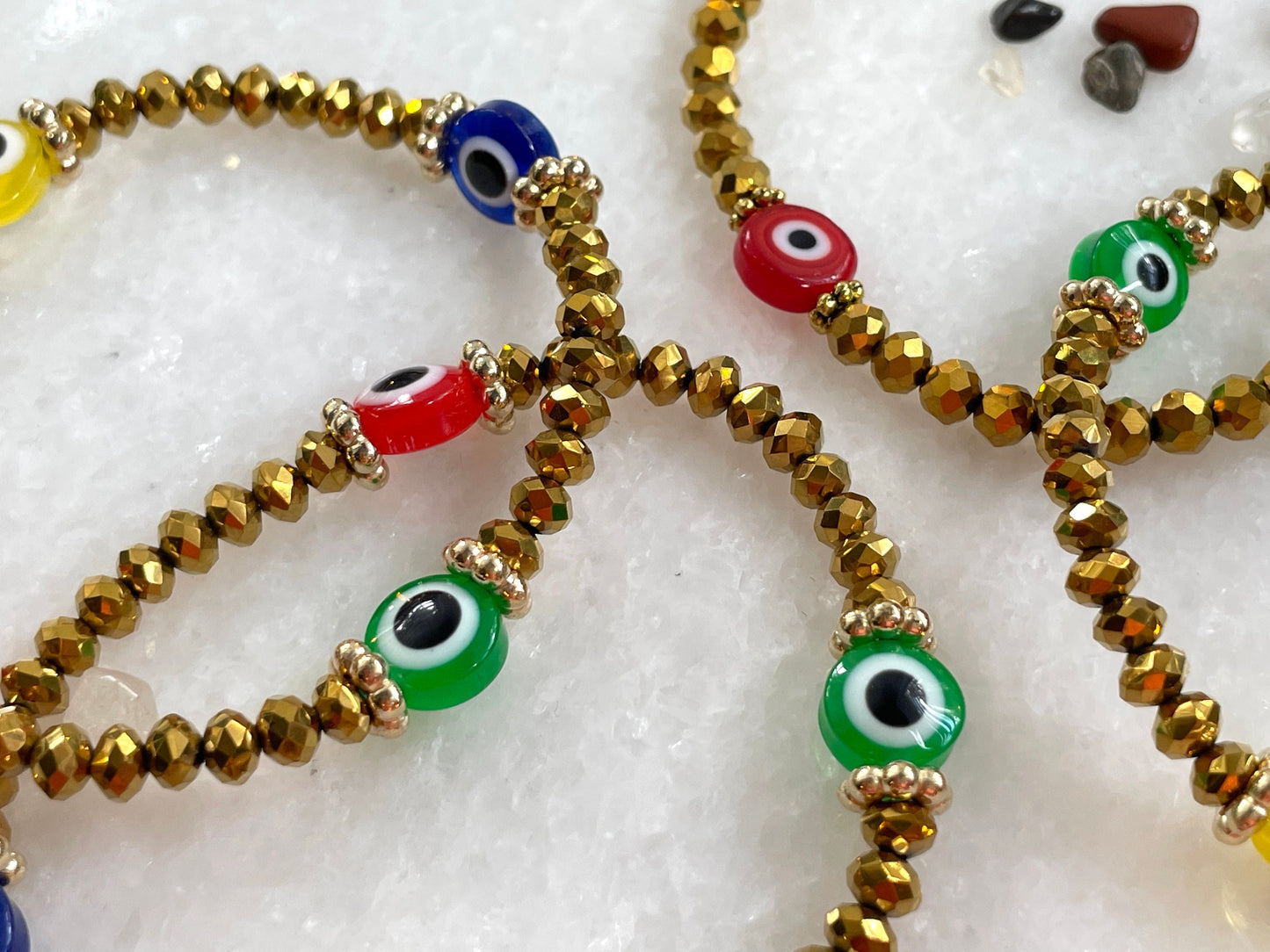 Evil Eye Elastic Bracelet, plastic