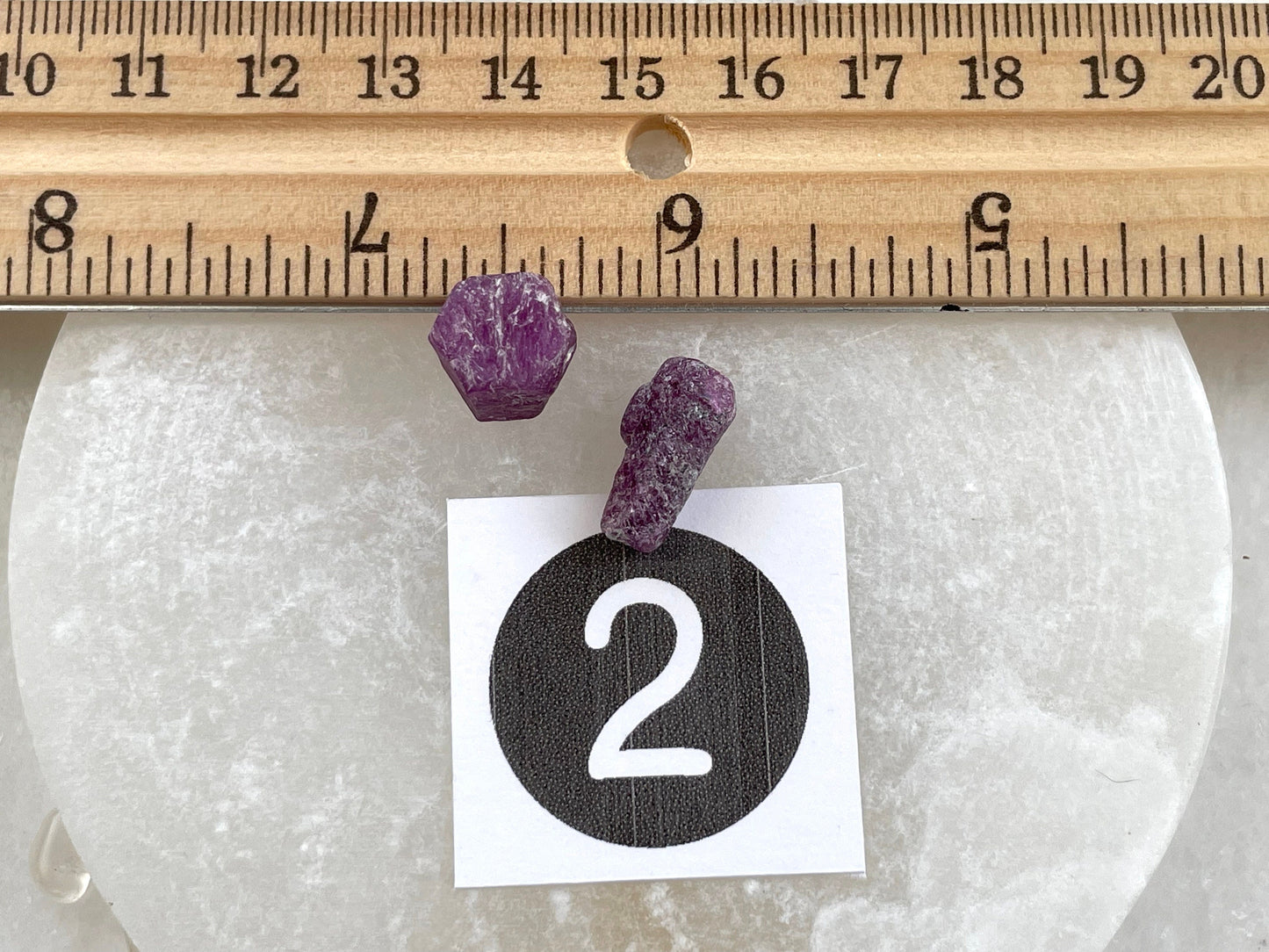 Raw Natural Ruby crystals. Reiki Infused