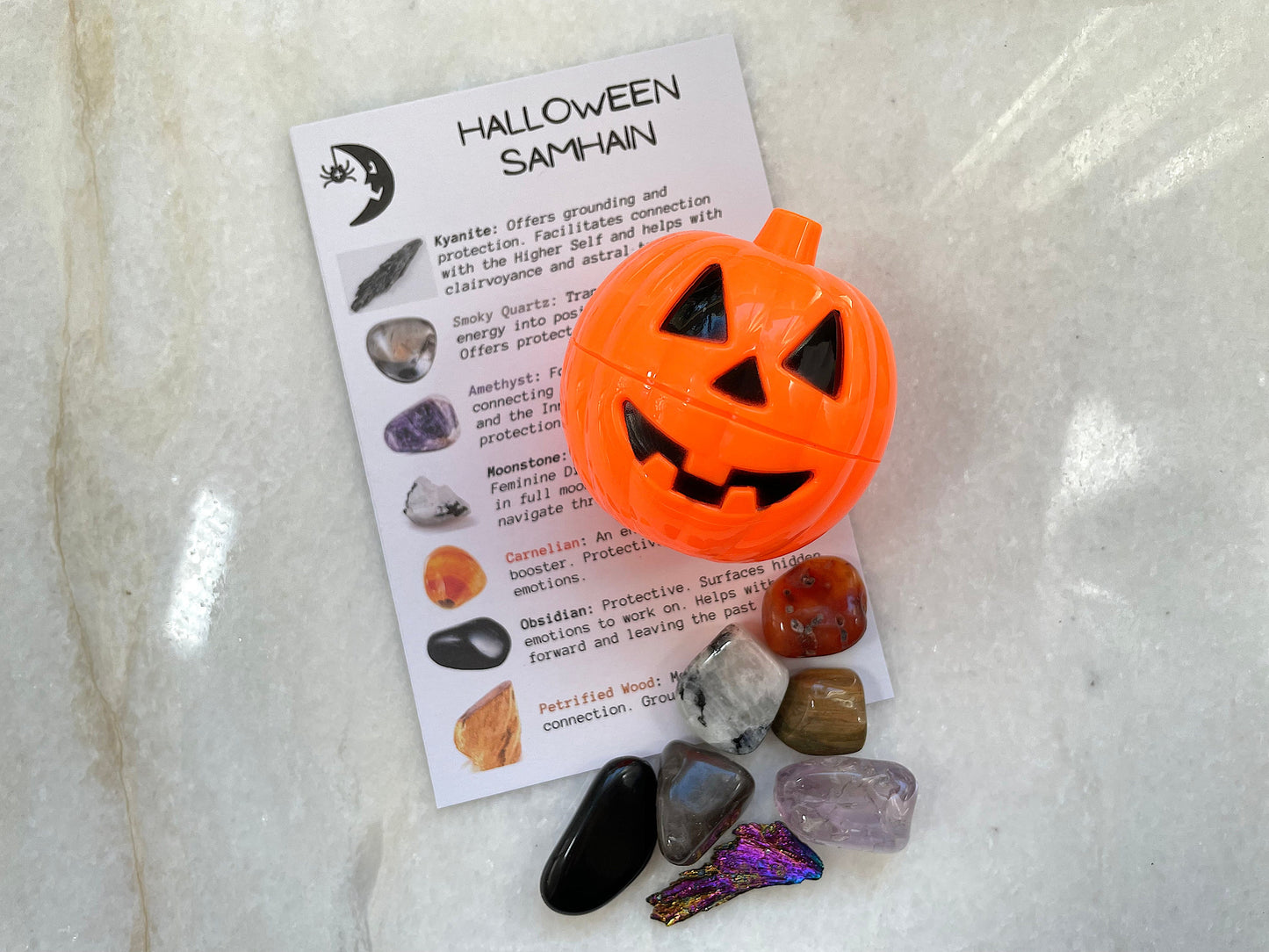 Halloween / Samhain Crystal Set. Reiki Infused