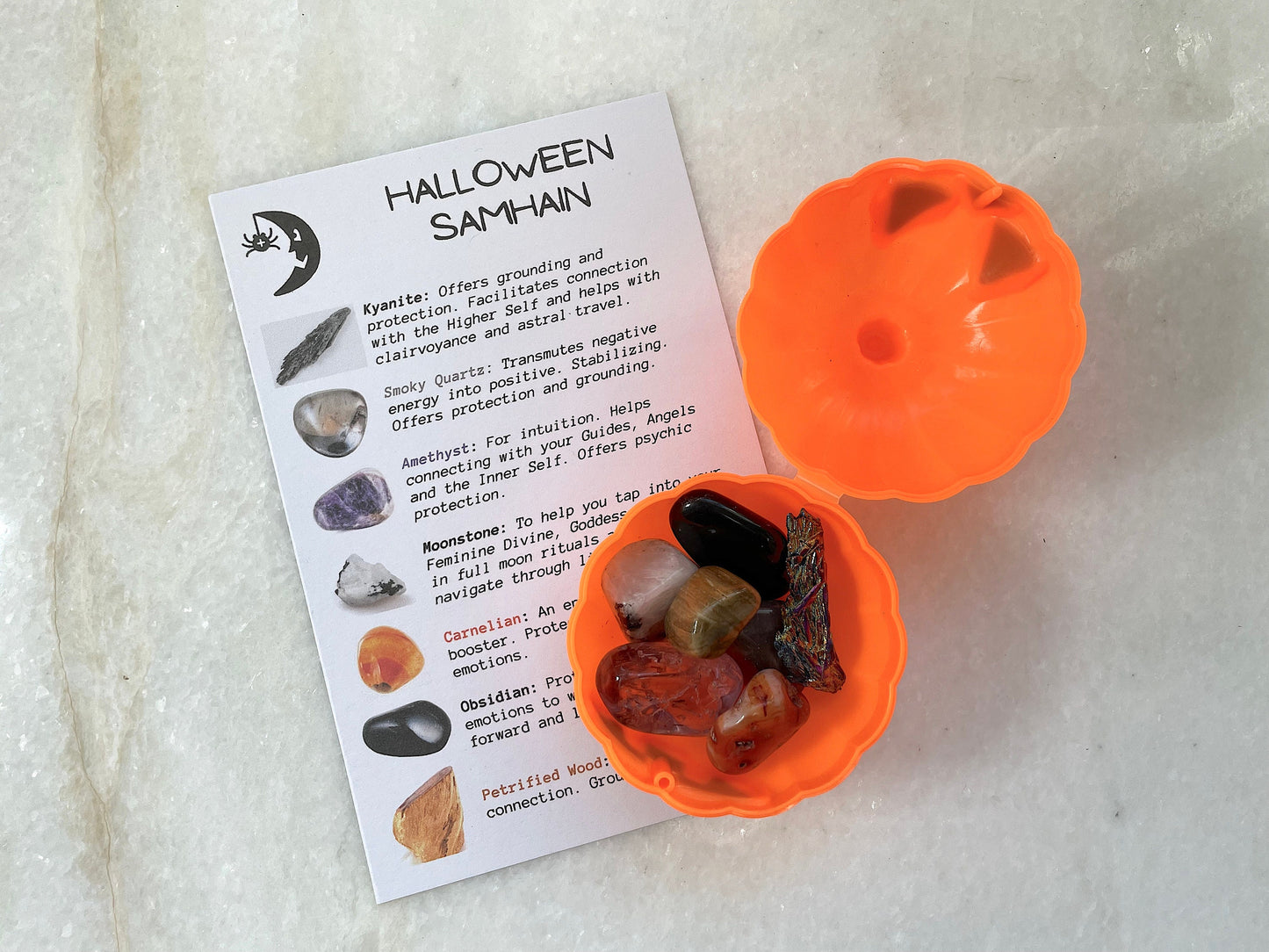 Halloween / Samhain Crystal Set. Reiki Infused