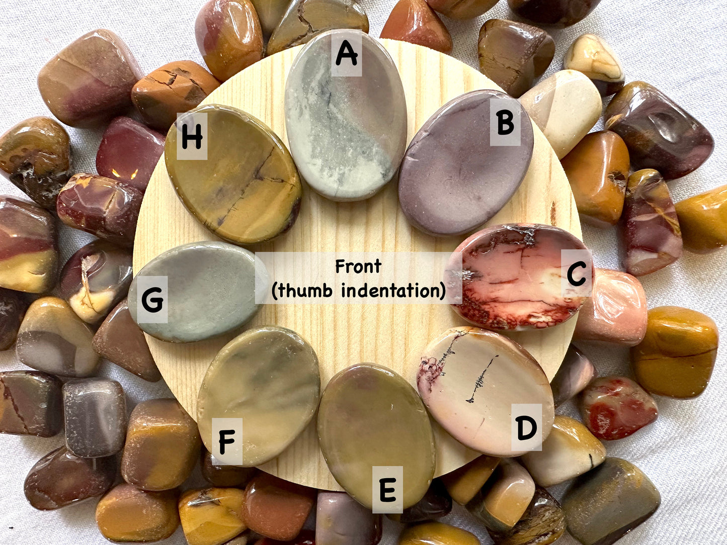 Mookaite Jasper Worry Stone | Thumb Stone