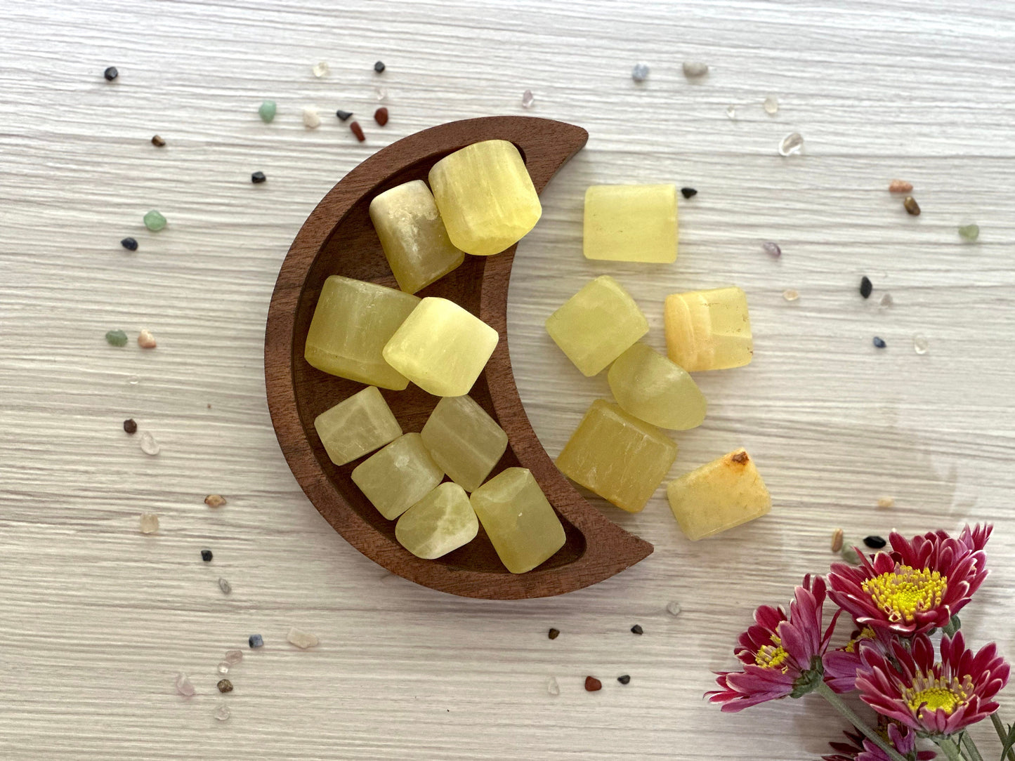 Lemon Calcite, Tumbled | Yellow Calcite
