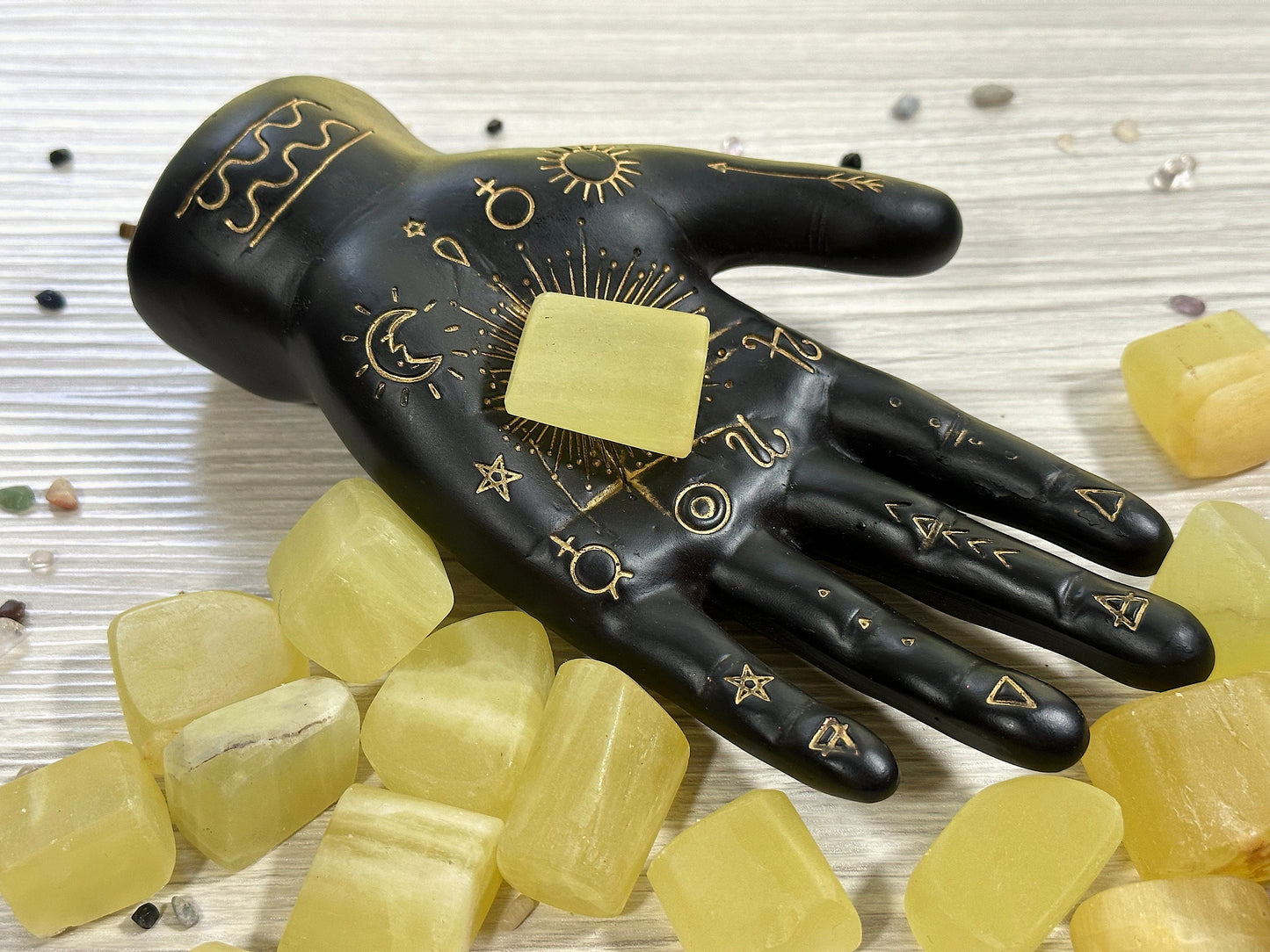 Lemon Calcite, Tumbled | Yellow Calcite