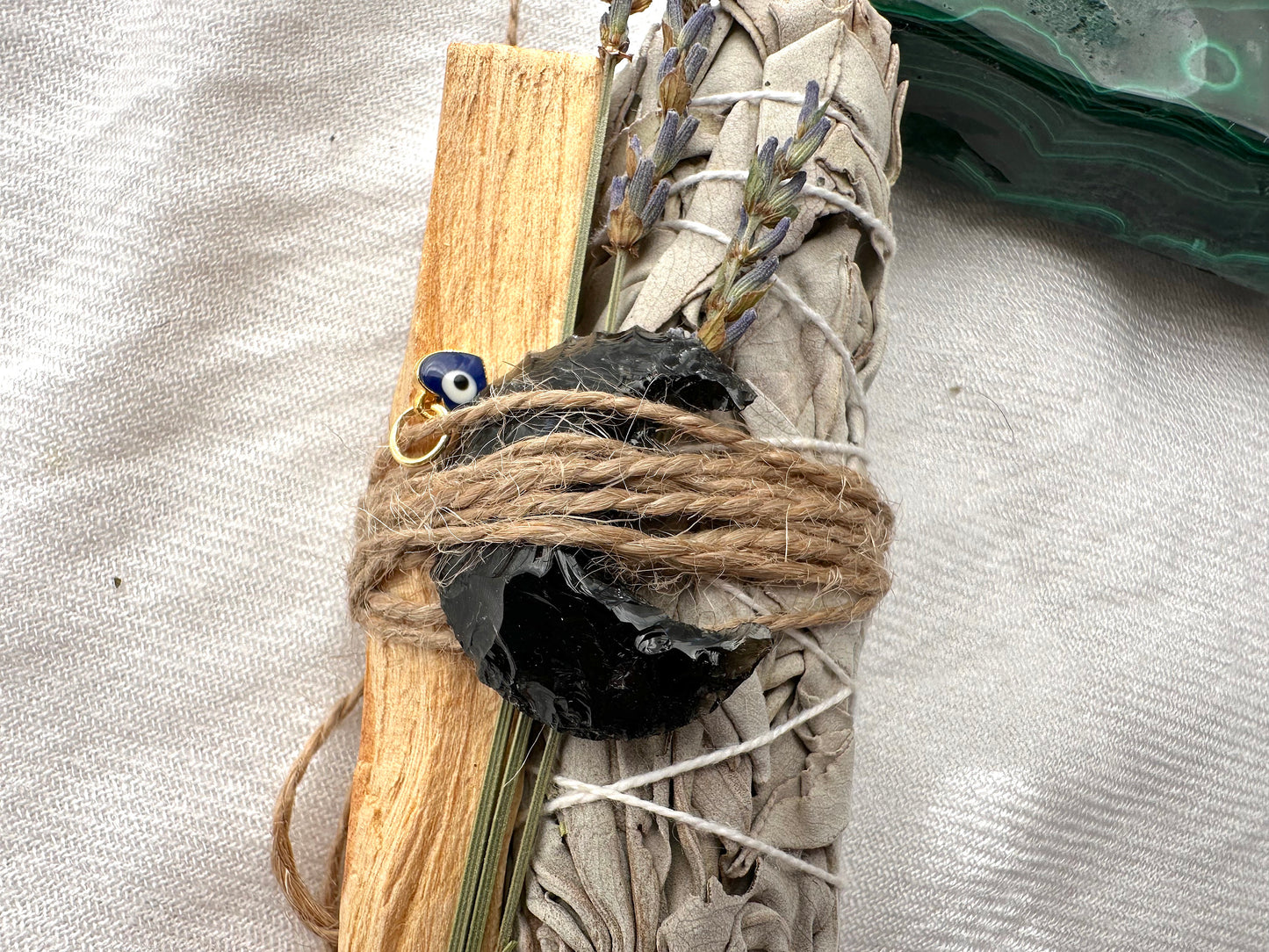 Moon Rituals. Black Obsidian Moon Smudge