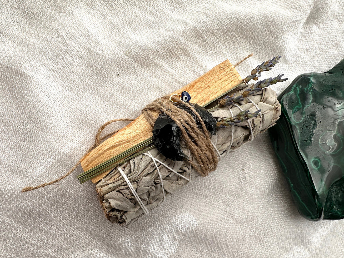 Moon Rituals. Black Obsidian Moon Smudge