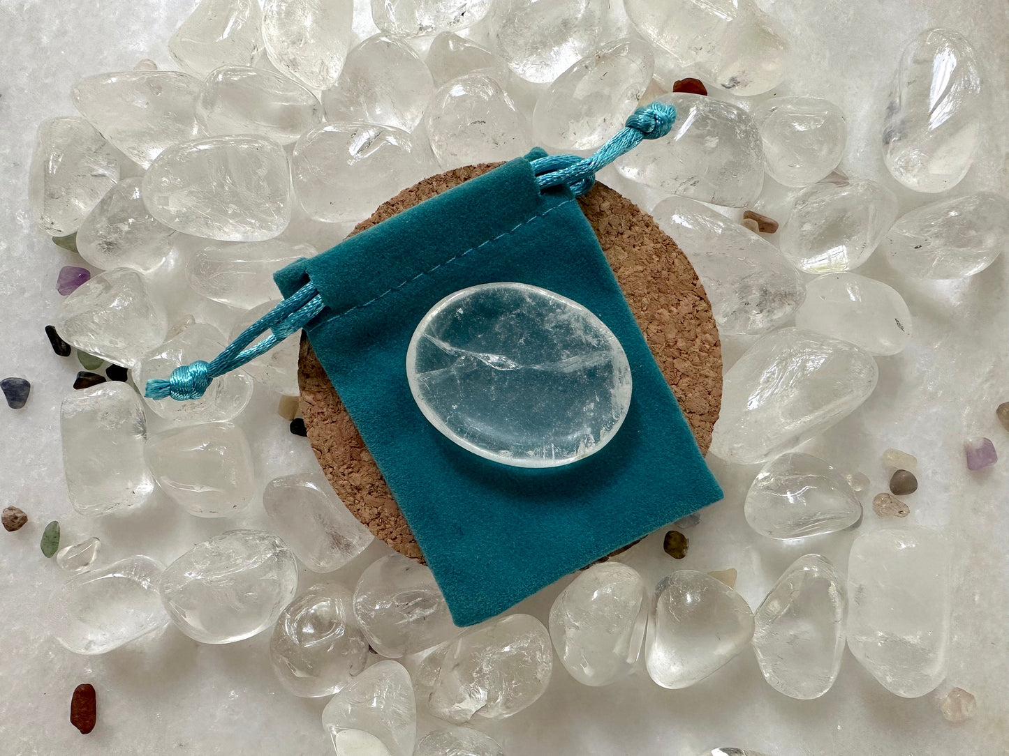 Clear Quartz Worry Stone
