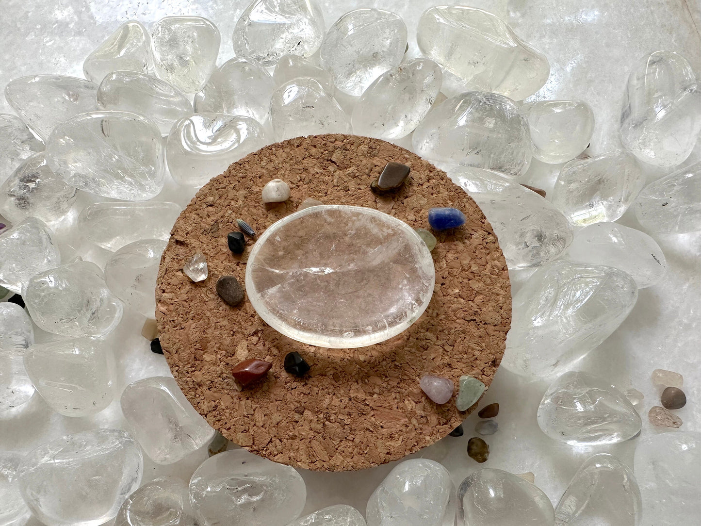 Clear Quartz Worry Stone